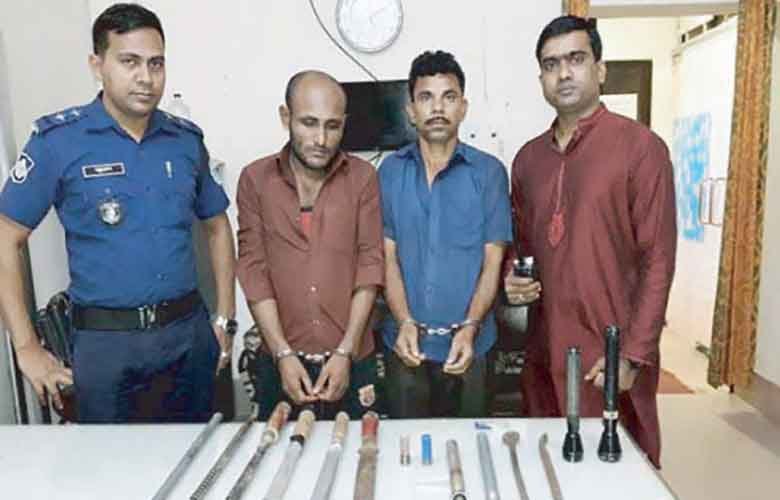 নিজামপুরে ডাকাতির প্রস্তুতিকালে ২ ডাকাত আটক Nijampur-Habiganj