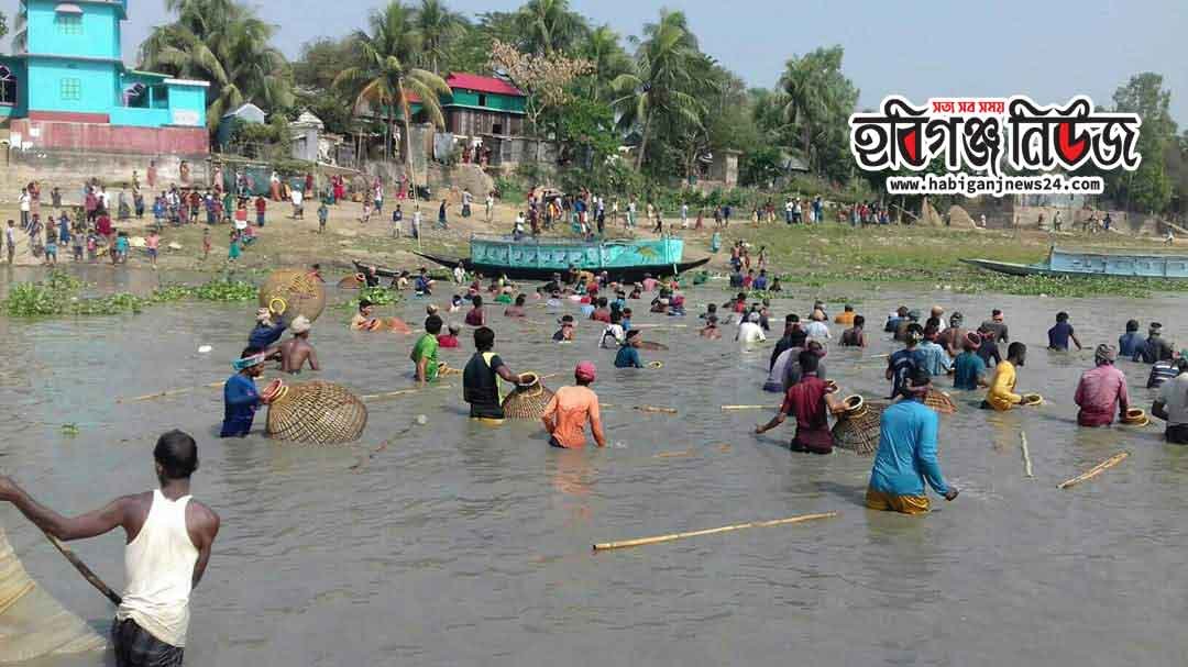 বানিয়াচংয়ে অনুষ্ঠিত হলো “পলো বাইচ” অনুষ্ঠান, অন্ধকারে প্রশাসন বানিয়াচংয়ে অনুষ্ঠিত হলে "পলো বাইচ"