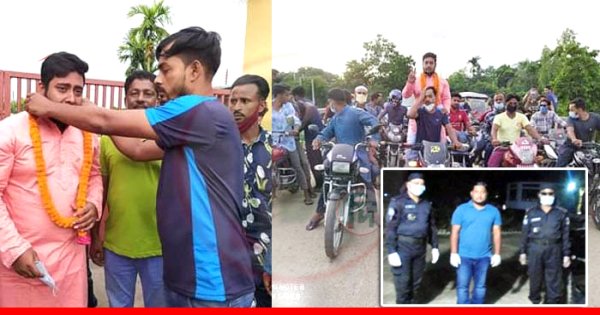 ইয়াবাসহ আটক হওয়া সোহাগকে ফুল ও শোভাযাত্রায় বরণ ! ইয়াবাসহ আটক হওয়া সোহাগকে ফুল ও শোভাযাত্রায় বরণ !