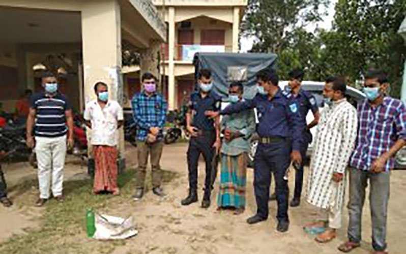 চুনারুঘাটে মাদক ব্যবসায়ীকে ৬ মাসের জেল Chunarughat-Police