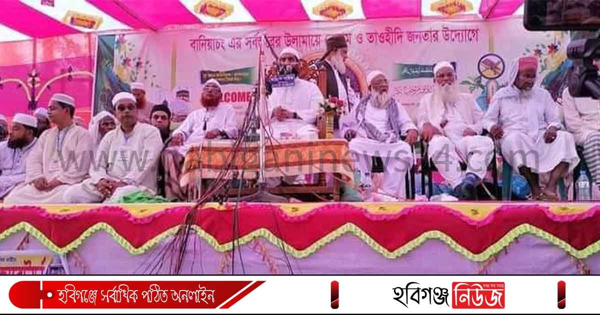 কাদিয়ানীকে অমুসলিম ঘোষণা না করলে আবার যুদ্ধ হবে – আল্লামা মামুনুল হক বানিয়াচংয়ে আল্লামা মামুনুল হক