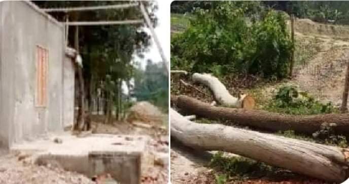 ভরপুর্নী মাদ্রাসার গাছ কাটা ও ঘর ভাংচুরের অভিযোগে ইউএনও ঘটনাস্থল পরিদর্শন ভরপুর্নী মাদ্রাসার গাছ কাটা ও ঘর ভাংচুরের অভিযোগে ইউএনও ঘটনাস্থল পরিদর্শন