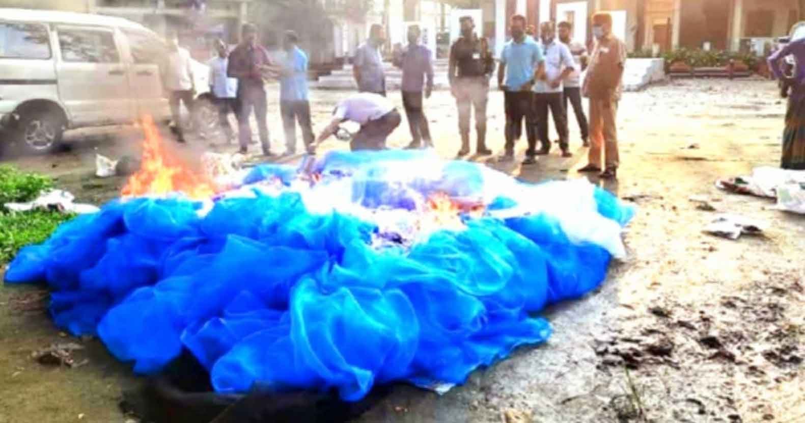 মাধবপুরে অবৈধ কারেন্ট জাল জব্ধ মাধবপুরে অবৈধ কারেন্ট জাল জব্ধ