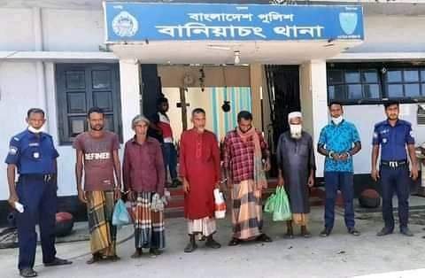 বানিয়াচংয়ে সাজাপ্রাপ্ত আসামীসহ ৬ জন গ্রেফতার বানিয়াচংয়ে সাজাপ্রাপ্ত আসামীসহ ৬ জন গ্রেফতার