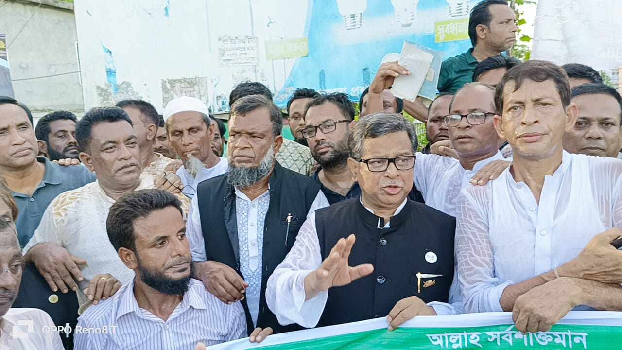 মাধবপুরে আওয়ামীলীগের বিক্ষোভ মিছিল