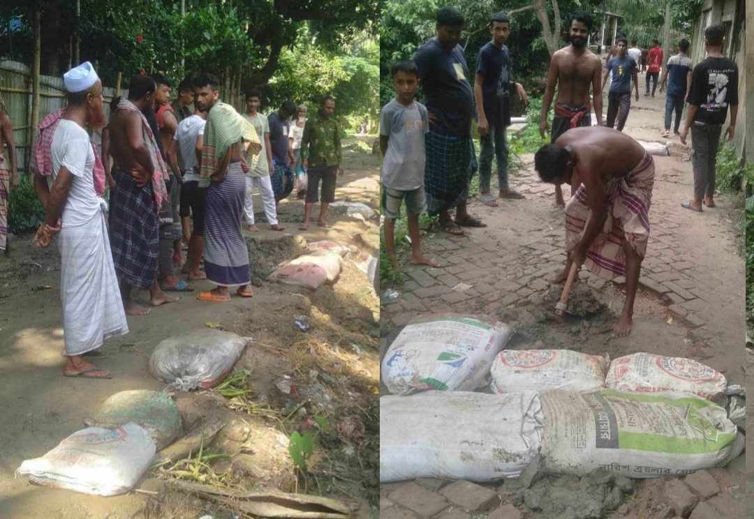 বানিয়াচংয়ে স্বেচ্ছাশ্রমে রাস্তা সংস্কার ও ড্রেন পরিস্কার করেছেন যুব সমাজ বানিয়াচংয়ে স্বেচ্ছাশ্রমে রাস্তা সংস্কার ও ড্রেন পরিস্কার করেছেন যুব সমাজ